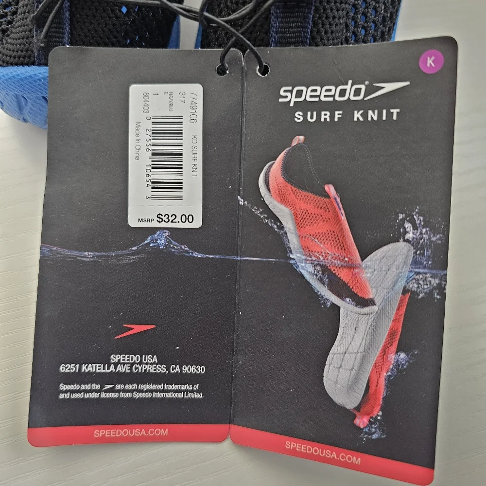 Speedo Navy Blue Water Shoes Speedo USA kids water shoes size 1 big kid